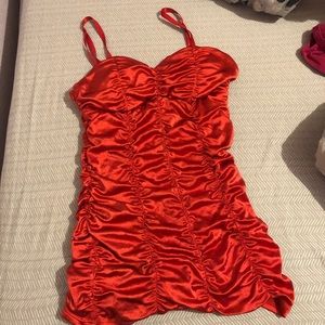 Pinup couture red one piece swimsuit